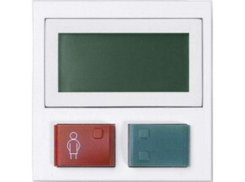 74910C5N - Module afficheur avec bouton rouge et vert antimicrobien