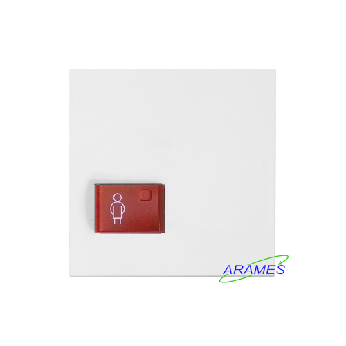 88881G3N - Plaque de propreté antimicrobienne avec bouton rouge (73022A3)