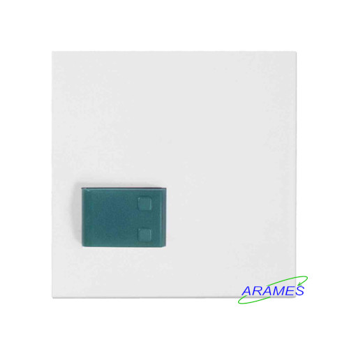 88881H3N - Plaque de propreté antimicrobienne avec bouton vert (73642C)