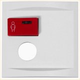 88881L3 - Plaque de Propreté Avec Bouton Rouge et Connecteur 7 Pôles (73073E3)