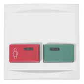 88882A3 - Plaque de Propreté Avec Boutons Rouge / Vert (73642xx)