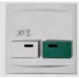 88882CG - Plaque de Propreté Avec Boutons Blanc / Vert