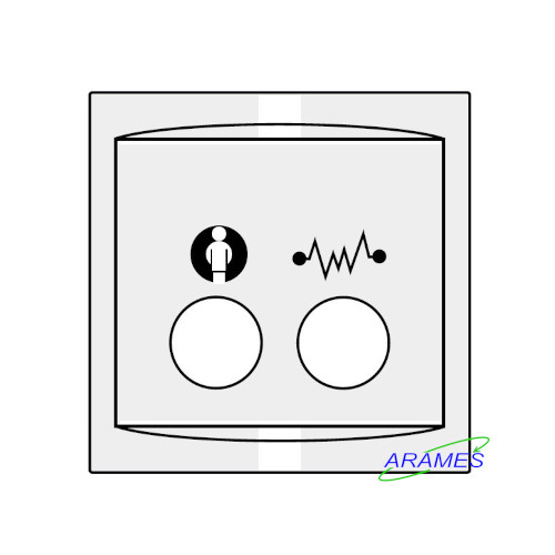 88912E3 - Plaque de propreté RAL 9016 pour 73020E