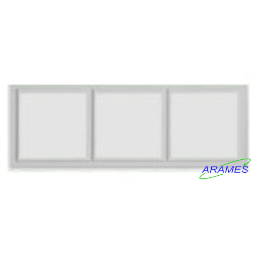 88914C3 - Cadres pour plaque de propreté Cadre triple 81x223mm ral 9016