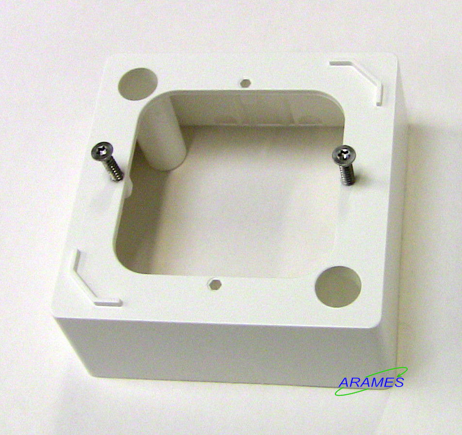 88915A5 - Socle saillie pour bloc simple plastique antimicrobien