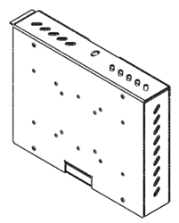 CB-WALLBOX - Boîtier de fixation murale Dimensions VESA standards (75mm, 100mm et 200mm) po