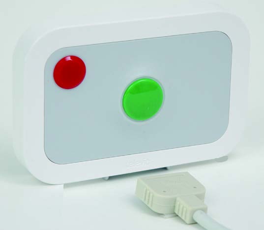 37.15.1330 - Bloc de porte avec bouton rouge, vert et prise ejectable